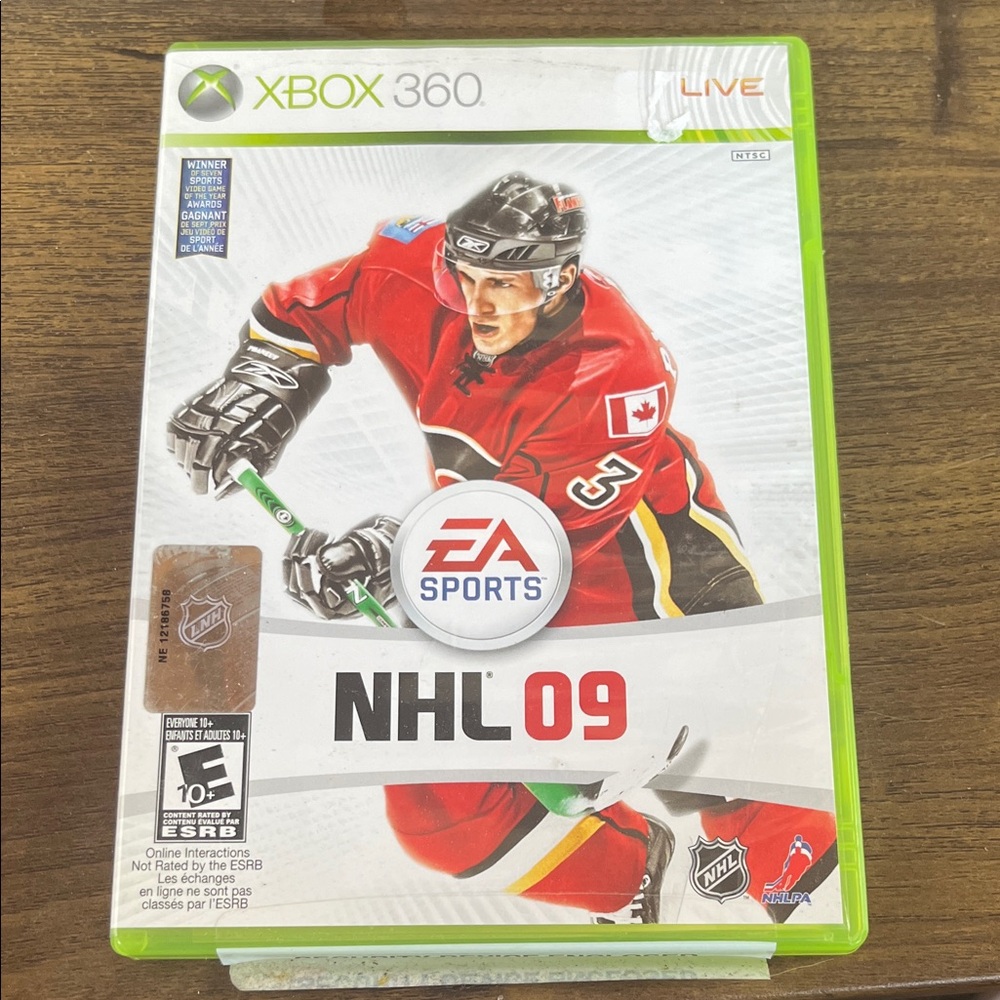 NHL 09 Xbox 360 Game - Red Cover